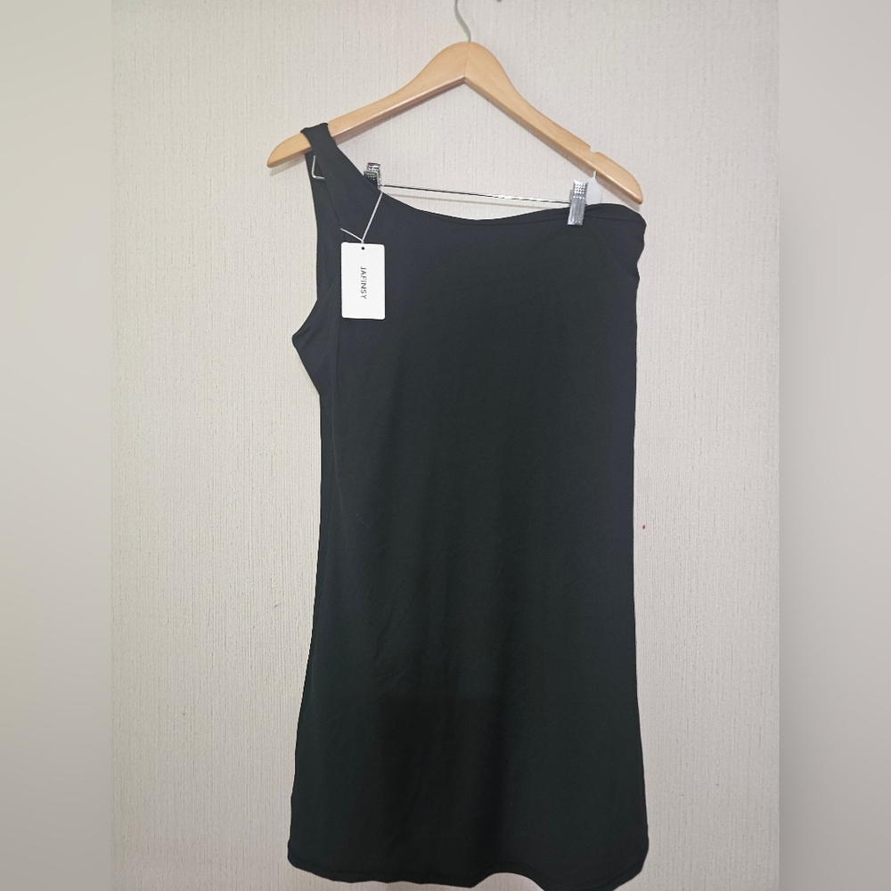 NWT Jafinsy Womens Workout Tennis Dress w/ Shorts and Bra Athletic Golf XXL